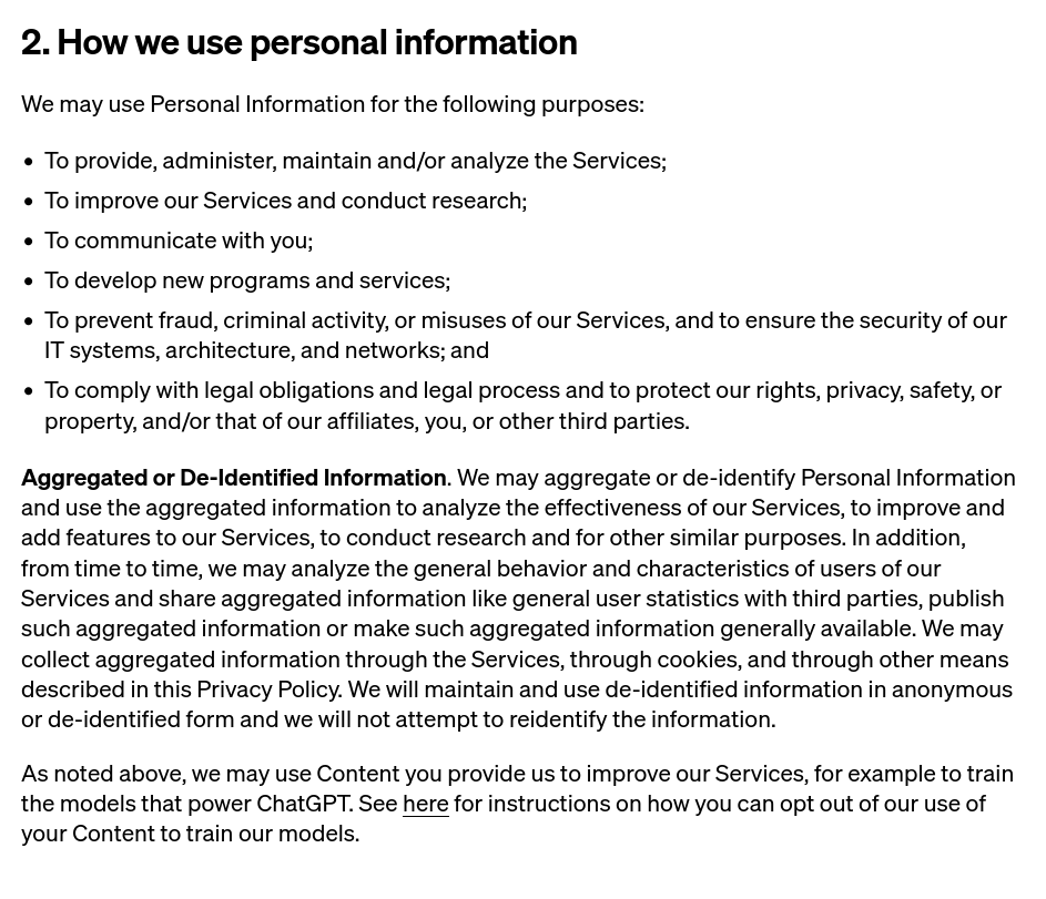 OpenAI Privacy Policy